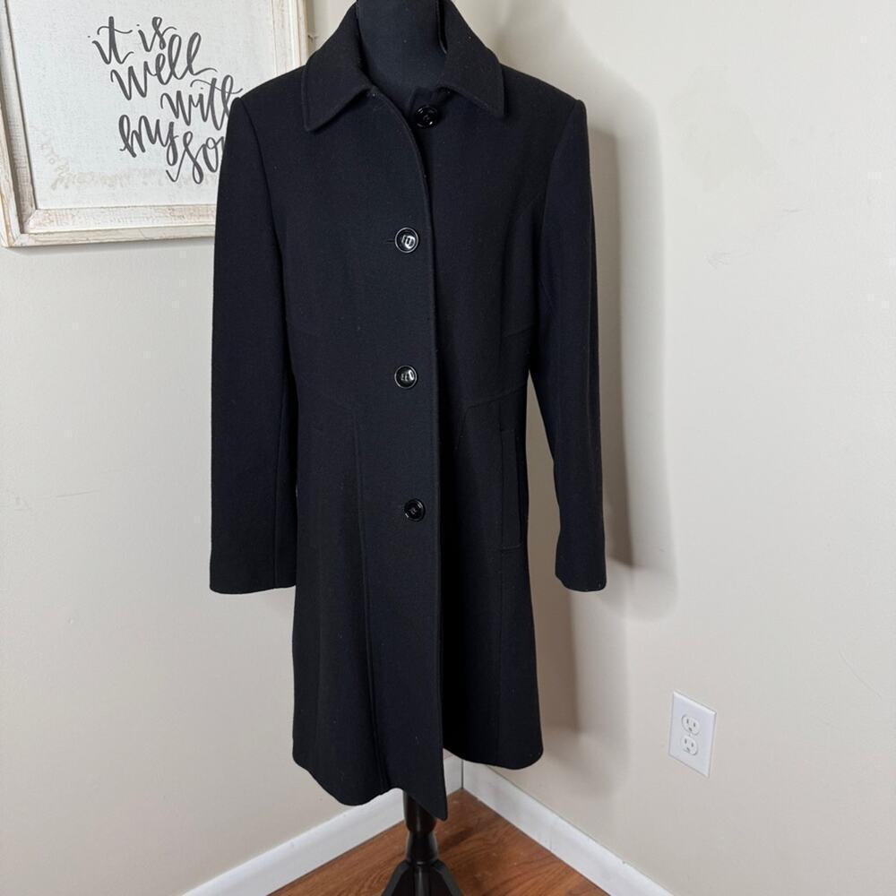 Preston & York Women’s Black Wool Pea Coat Size 12